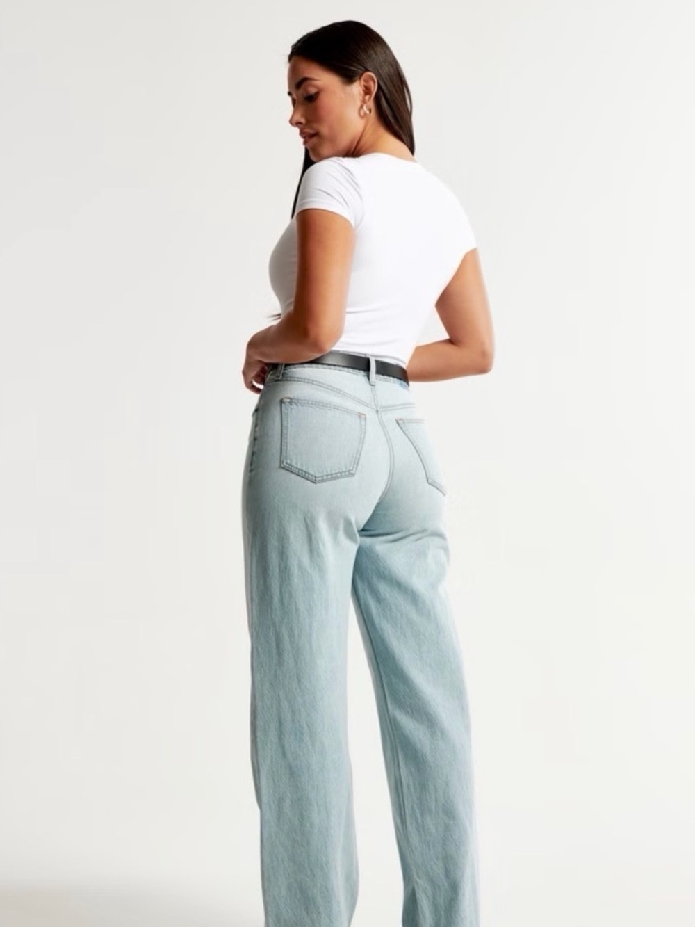 Abercrombie & Fitch Pale Blue baggy Jeans
